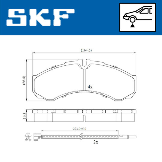 VKBP 80422 E - Brake Pad Set, disc brake 