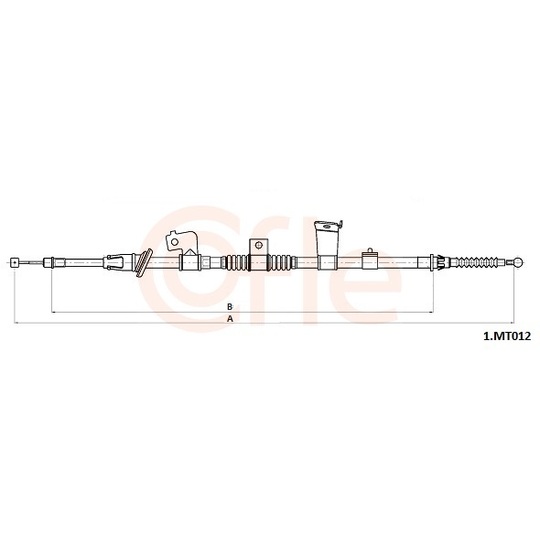 92.1.MT012 - Cable, parking brake 