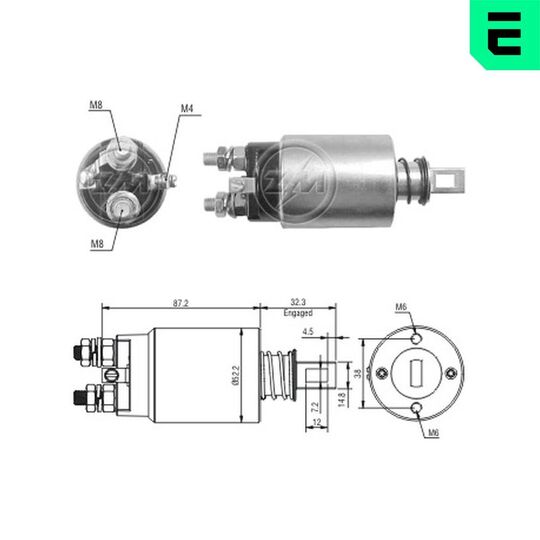 ZM2689 - Solenoid Switch, starter 