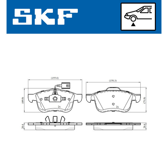 VKBP 80476 E - Brake Pad Set, disc brake 