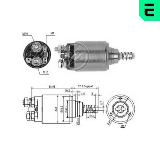 ZM647 - Solenoid Switch, starter 