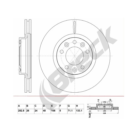 BR 382 VA100 - Brake Disc 