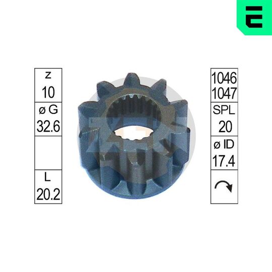 ZN12812 - Drev, startmotor 