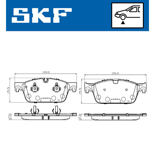 VKBP 80632 - Brake Pad Set, disc brake 