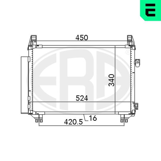 667087 - Condenser, air conditioning 