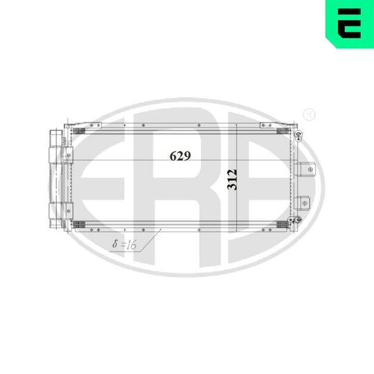 667187 - Condenser, air conditioning 