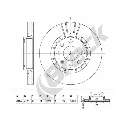 BR 305 VA100 - Brake Disc 