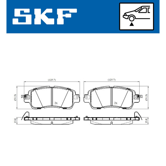 VKBP 80478 A - Brake Pad Set, disc brake 