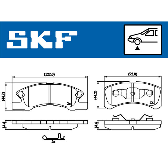 VKBP 80490 A - Brake Pad Set, disc brake 