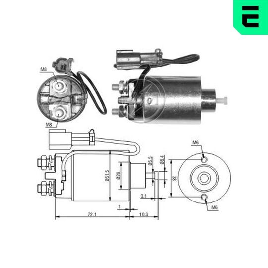 ZM793 - Solenoid Switch, starter 