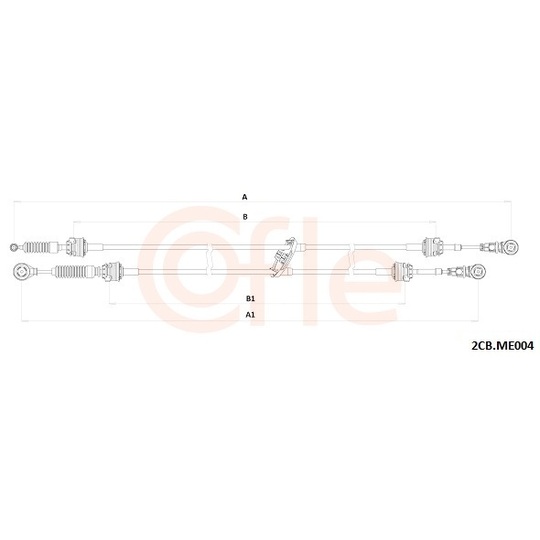 92.2CB.ME004 - Cable, manual transmission 