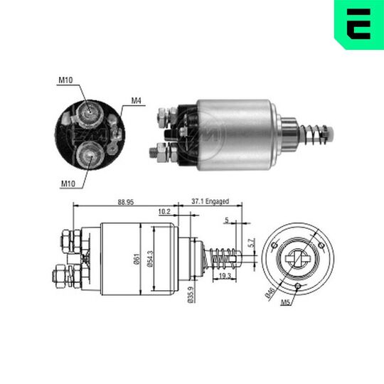 ZM2639 - Magnetlülitus, starter 