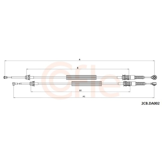 92.2CB.DA002 - Cable, manual transmission 