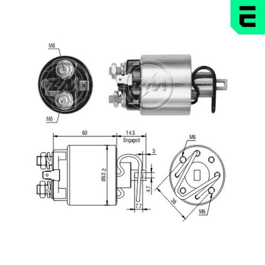 ZM717 - Solenoid Switch, starter 