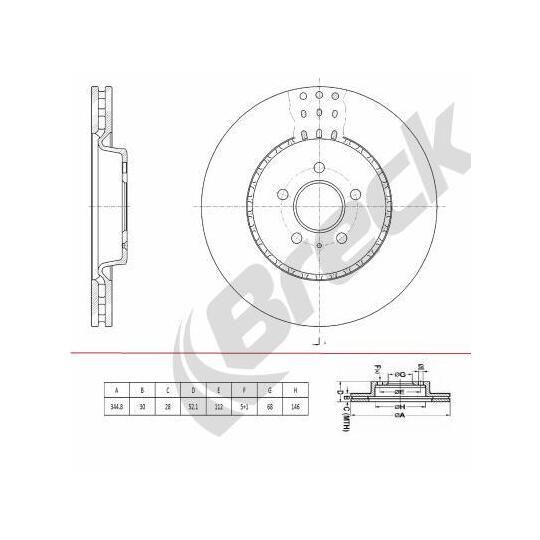 BR 444 VH100 - Brake Disc 