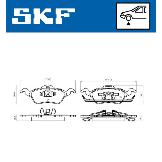 VKBP 80260 - Brake Pad Set, disc brake 