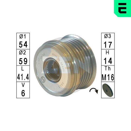 ZN5623 - Alternator Freewheel Clutch 