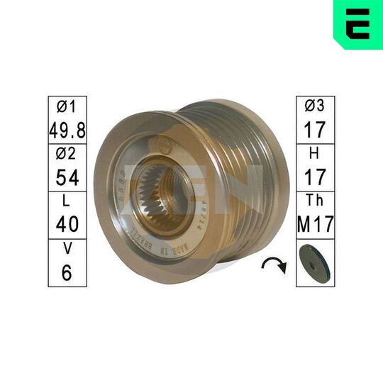 ZN5582 - Alternator Freewheel Clutch 