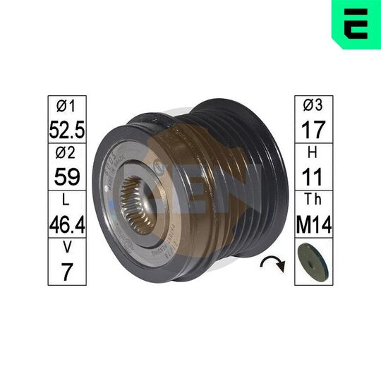 zn6005 - Alternator Freewheel Clutch 