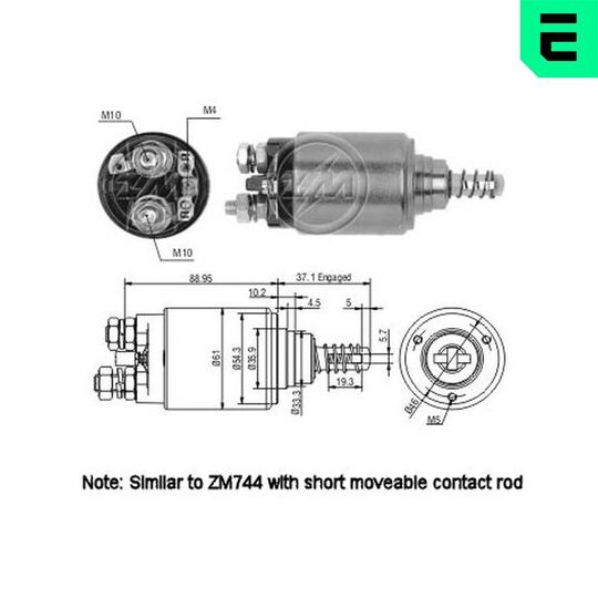 ZM544 - Magnetlülitus, starter 