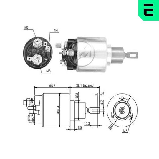 ZM877 - Solenoid Switch, starter 