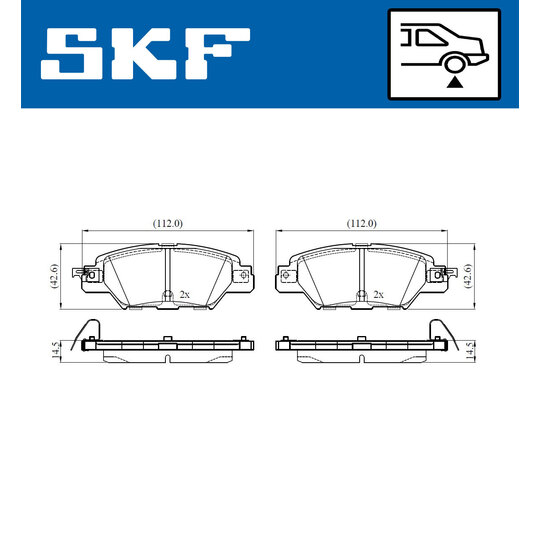 VKBP 90415 A - Brake Pad Set, disc brake 