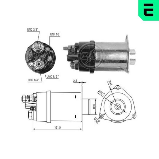 ZM454 - Solenoid Switch, starter 