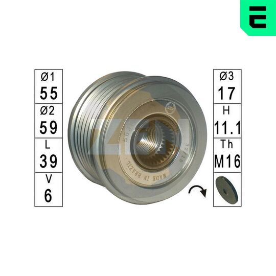 ZN5630 - Alternator Freewheel Clutch 