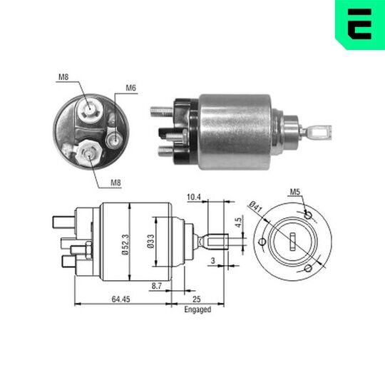 ZM1371 - Solenoid Switch, starter 