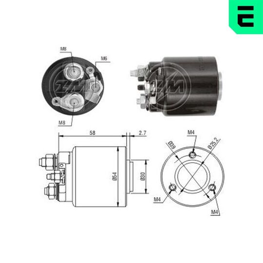 ZM591 - Solenoid Switch, starter 