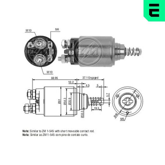 ZM545 - Magnetlülitus, starter 