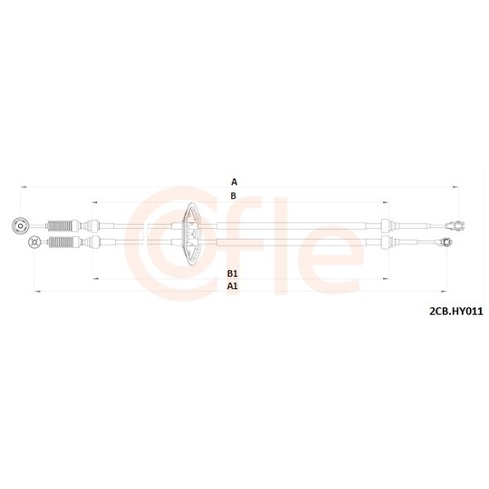 92.2CB.HY011 - Cable, manual transmission 