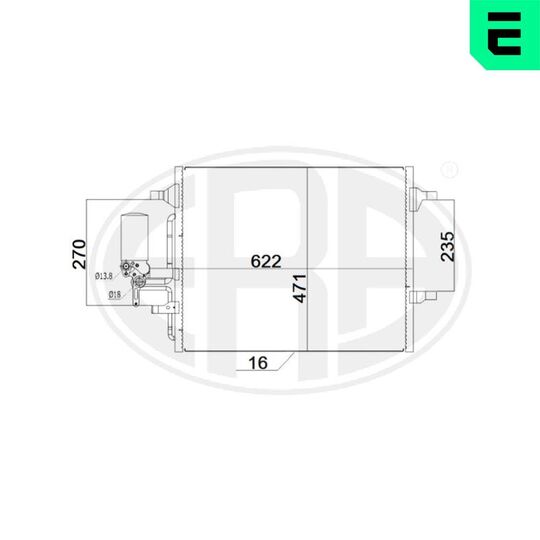 667202 - Condenser, air conditioning 