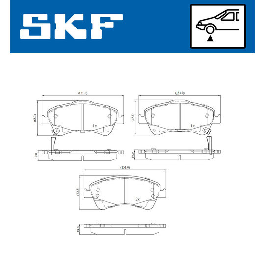 VKBP 80167 A - Brake Pad Set, disc brake 