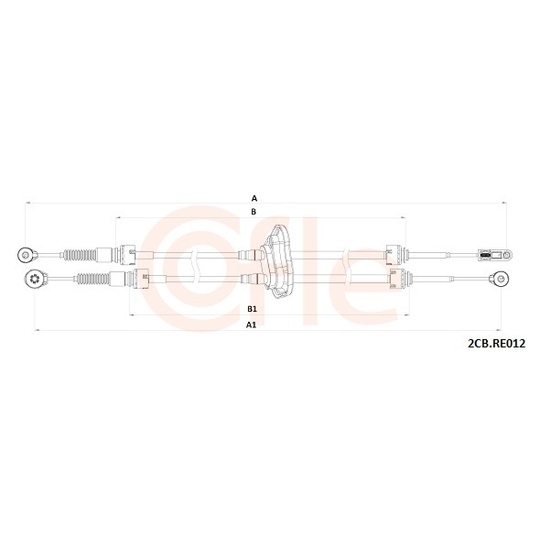 92.2CB.RE012 - Vajer, manuell transmission 