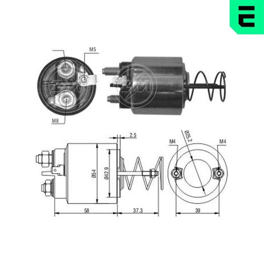 ZM1492 - Solenoid, startmotor 