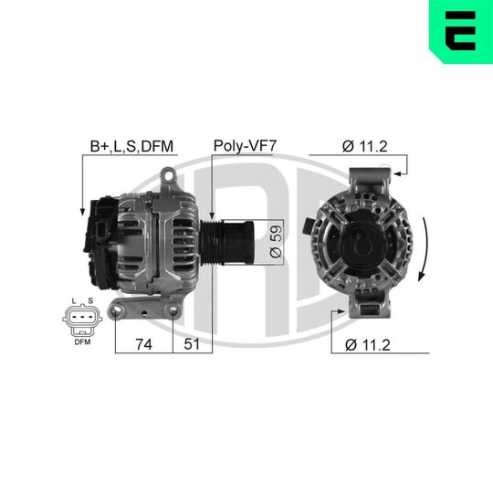 210278A - Alternator 