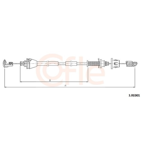 92.3.RE001 - Accelerator Cable 