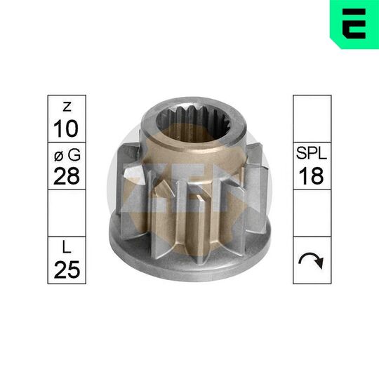 ZN9492 - Hammastrummel,starter 