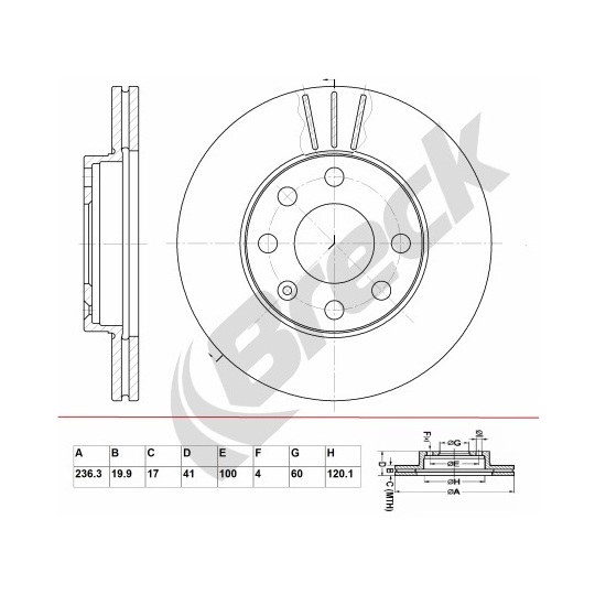 BR 306 VA100 - Brake Disc 