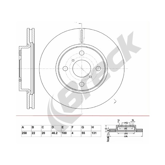 BR 387 VA100 - Brake Disc 