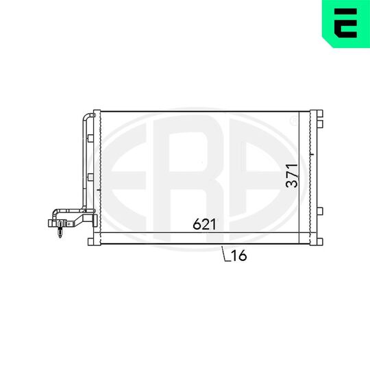 667146 - Condenser, air conditioning 