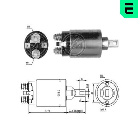 ZM893 - Solenoid Switch, starter 