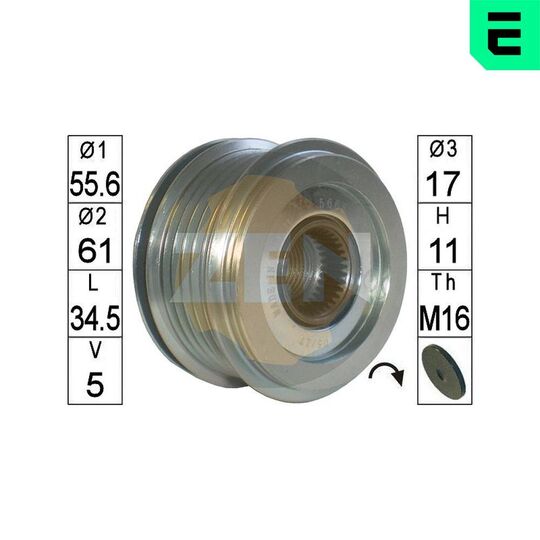 ZN5668 - Alternator Freewheel Clutch 