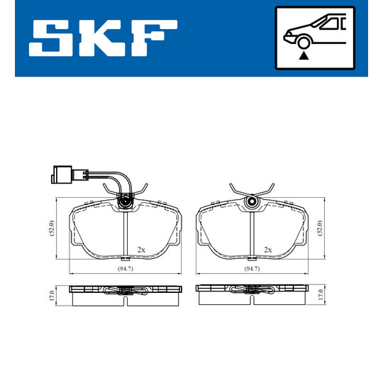 VKBP 80480 E - Brake Pad Set, disc brake 