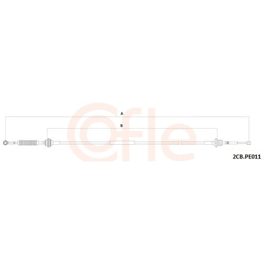 92.2CB.PE011 - Cable, manual transmission 