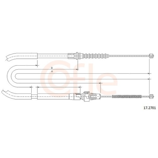 92.17.2701 - Cable, parking brake 