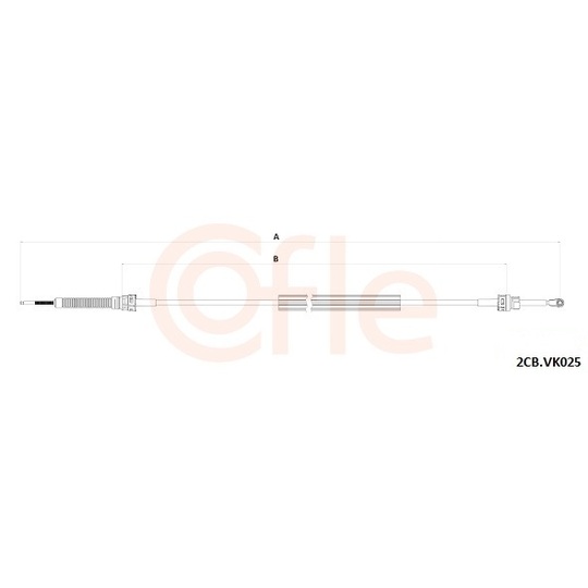 92.2CB.VK025 - Cable, manual transmission 