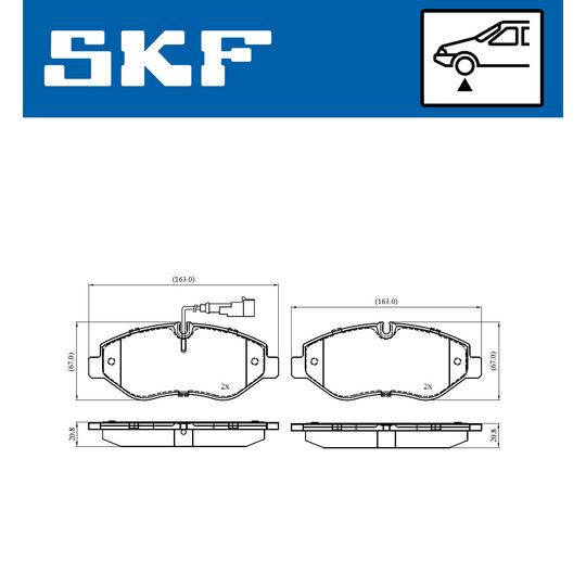 VKBP 80333 E - Brake Pad Set, disc brake 