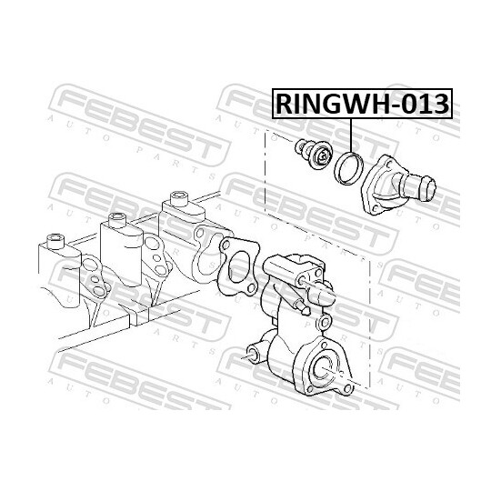 RINGWH-013 - Gasket, coolant flange 